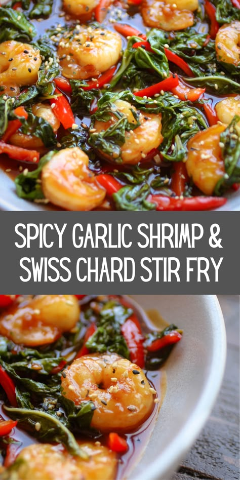 Keto Chard Recipes, Shrimp And Swiss Chard, Swiss Chard And Shrimp Recipes, Swiss Chard Side Dish, Swiss Chard Dinner Recipes, Swiss Cooking Recipes, Keto Swiss Chard Recipes, Swiss Chard Stir Fry, Recipes Using Swiss Chard