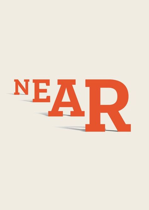 #near, #logo, #verbicon conceptual Design Portfolio Inspiration, Typographie Logo, Design Words, Inspiration Typographie, Typographic Logo Design, Inspiration Logo Design, Graphisches Design, Fitness Logo Design, Restaurant Logo