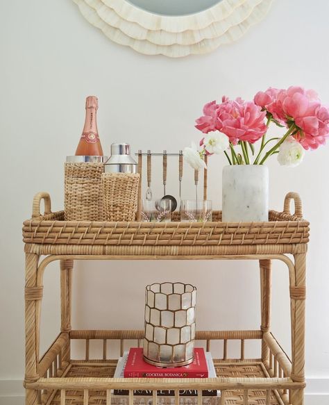 Wicker Bar Cart, Color Palette Interior Design, Interior Design Color, Bar Cart Decor, Serena And Lily, Kids Seating, Serena & Lily, Shop Interiors, South Seas