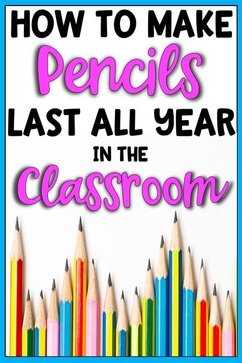 Have you heard about "Pencil Wars" or the "Great Pencil Challenge" to keep your classroom stocked with pencils?  Forget those!  I have the EASIEST method for you to keep pencils available, ready, and sharpened for the week and this system will work ALL YEAR with an added incentive.  I promise you will have pencils left at the end of the school year and wonder why you never did this before!  This will work for all grade levels but focuses on the elementary level. #pencilclassroommanagement Pencil Organization Classroom, Pencil Wars Classroom, Incentives For Middle School Students, Pencils In The Classroom, Whole Class Incentives Elementary, Pencil Classroom Management, Pencil System For Classroom, Pencil Challenge Classroom, Classroom Pencil Management