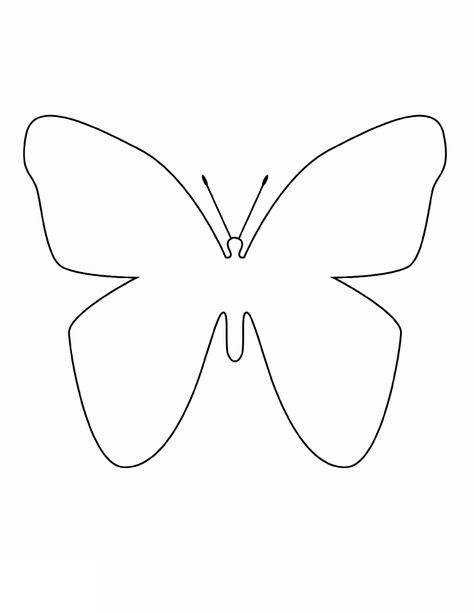 Simple Coloring Pages | K5 Worksheets Coloring Pages Simple, Cool Butterfly, Simple Coloring Pages, Simple Butterfly Tattoo, Butterfly Coloring Pages, Toddler Drawing, Easy Butterfly, Cow Coloring Pages, Butterfly Outline