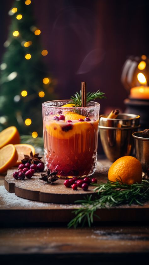 Autumn Drink Photography, Winter Cocktail Photography, Christmas Hygge Aesthetic, Christmas Cocktail Aesthetic, Holiday Cocktail Photography, Christmas Cocktail Photography, Christmas Cocktails Aesthetic, Winter Drinks Aesthetic, Christmas Alcholic Drinks