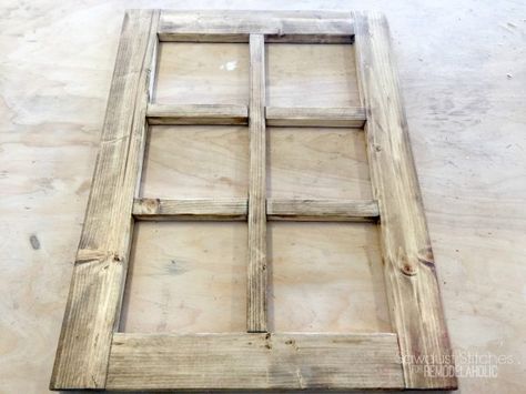 How to Build a Decorative Window Frame From Just ONE Board Diy Window Frame, Rustic Window Frame, Window Frame Picture, Dining Furniture Makeover, Rustic Dining Furniture, Window Crafts, Living Room Decor Rustic, Rustic Window, Diy Window