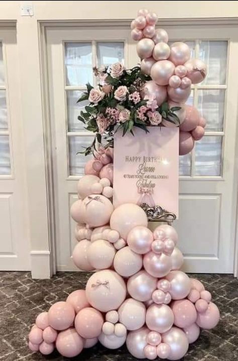 Balloon Arch Ideas, Balloons Galore, Flower Backdrop Wedding, Balloon Business, Idee Babyshower, Balloon Company, Balloon Designs, Floral Balloons, Arch Ideas