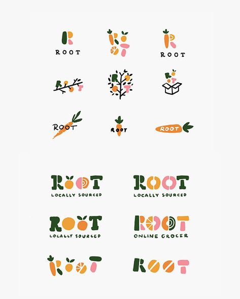 Flower Farm Logo, Food Brand Logos, Organic Food Logo, Coffee Project, Bio Design, Food Logo Design, Farm Logo, Logo Food, Minimalist Logo Design