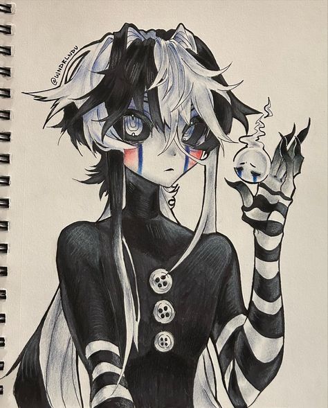 Marionette Fnaf Fanart Human, Nightmare Marionette Fnaf Fanart, Anime Puppeteer, Puppet Oc Art, Human Puppet Fnaf, Animatronic Drawing, Fnaf Pp, Puppet Ocs, Puppet Drawing Reference