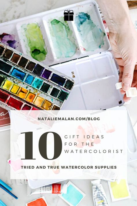 The 10 best Watercolor supplies for Christmas gifts or any time of the year. My favorite supplies for professionals or anyone just starting out. Gifts For Watercolor Artist, Watercolor Art Gift Ideas, Watercolor Gifts Ideas, Watercolor Painting Gift Ideas, Watercolor Gift Ideas, Watercolor Palette Boxes, Painting Gift Ideas, Watercolour Tips, Best Watercolor Paper