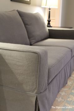 Pottery Barn Sofa, Neutral Couch, Diy Chair Covers, Sofa Design Ideas, Upholstery Diy, Corner Sofa Set, Slip Covers, Slip Covers Couch, Sofa Sets