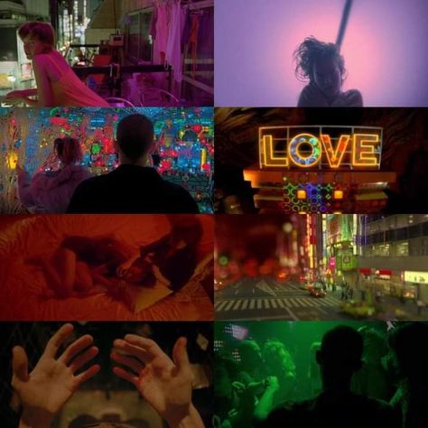 Enter The Void, Movie Color Palette, Scene Aesthetic, Cyberpunk Anime, Film Roll, Color Script, Septième Art, Movie Shots, Film Grab