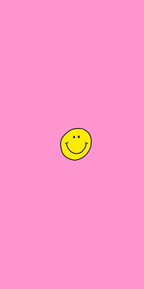 Indie Heart Wallpaper, Indie Heart, Iphone Ideas, Heart Wallpaper, Smiley Face, Smiley, Iphone, Yellow, Pink