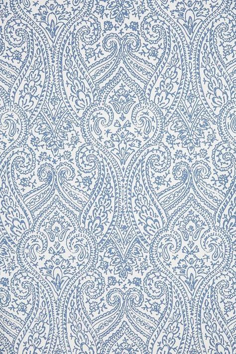 Blue Paisley Tracings Wallpaper Morning Dove, Wallpaper Anthropologie, Scrapbook Patterns, Printed Wallpaper, Paisley Art, Textile Prints Design, Textile Pattern Design, Unique Wallpaper, Digital Print Fabric