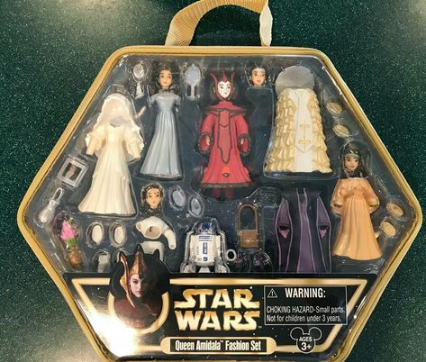 Star Wars , Queen Amidala Fashion Set, Star Tours Disney Original Star Wars Queen Amidala, Star Wars Toys Action Figures, Star Wars Merch, Star Wars Padme, Queen Amidala, Star Wars Fashion, Star Wars Anakin, Star Tours, Star Wars Disney