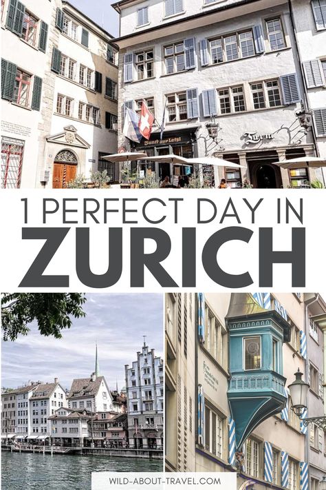 1-Day Itinerary in Zurich, Switzerland 1 Day In Zurich Switzerland, What To See In Zurich, One Day In Zurich, Zurich Travel Guide, Zurich 1 Day Itinerary, Zurich Outfit Fall, Zurich Itinerary, Places To Visit In Winter, Things To Do In Zurich