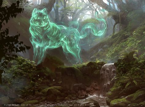 Skalla Wolf, lius lasahido on ArtStation at https://www.artstation.com/artwork/rqlrL Drawing Magic, Magical Wolf, Spirit Magic, Mtg Art, Fantasy Wolf, Spirit Animal Art, Wolf Spirit Animal, Animal Magic, Wolf Spirit