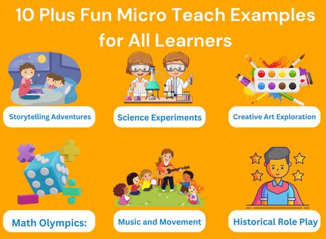 Discover engaging and interactive microteaching examples that cater to all learners. Enhance your teaching skills and make learning enjoyable with these creative ideas. Explore these exciting microteaching examples and create memorable learning experiences. Click to discover more! #microteaching #teachingexamples #educationtips Teaching Skills, Music And Movement, Science Experiments, Pattern Making, Creative Ideas, Creative Art, Storytelling, How To Memorize Things, Science