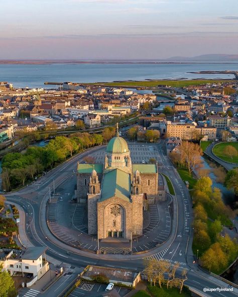 This Is Galway on Instagram: “Looking out from Galway Cathedral across Galway Bay to the Clare Mountains and beyond 💛👀 fantastic shot captured from way up high by…” University Of Galway, Galway Cathedral, Galway City, Ireland Trip, Cliffs Of Moher, Emerald Isle, Galway, Ireland Travel, Working Together