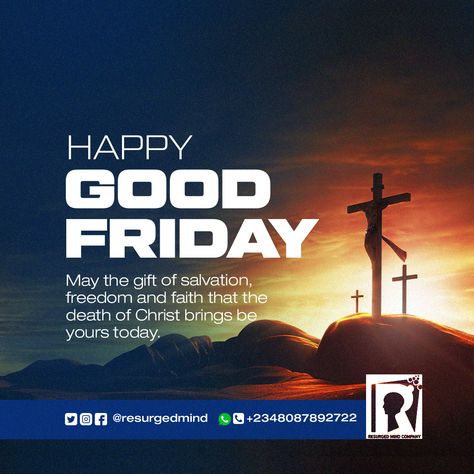 #goodfriday #posterdesign #eastercelebration #easter #friday #april #crucifixion #Jesus Good Friday Flyer Design, Good Friday Creative Ads, Good Friday Poster Design, Good Friday Poster, Easter Poster Design, Easter Friday, Easter Flyers, Happy Good Friday, Flyer Inspiration