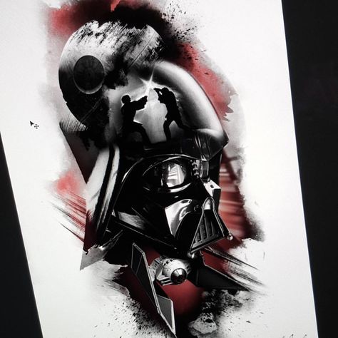 Can't wait to be at the Brussel tattoo convention this week end. Will be doing to half sleeve obout starwar. Here is one of them. Can't… Thomas Carli Jarlier, Half Sleeve Tattoos Color, Star Wars Tattoo Sleeve, Darth Vader Tattoo, Half Sleeve Tattoos, Darth Vader Star Wars, Tattoo Themes, Tattoo Convention, Star Wars Drawings