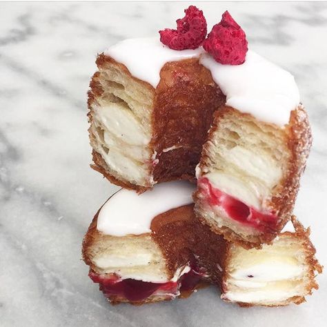 Cronut Recipe, Dominique Ansel, Cronut, Raspberry Coconut, Delicious Donuts, Lime Zest, Eat Dessert First, Donut Recipes, Eat Dessert