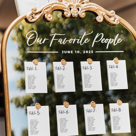 Wedding Seating Cards Minimal Template, Modern Wedding Table Seating Chart Template, Find Your Seat Sign, 5x7 Cards Mirror Seating Chart - Etsy