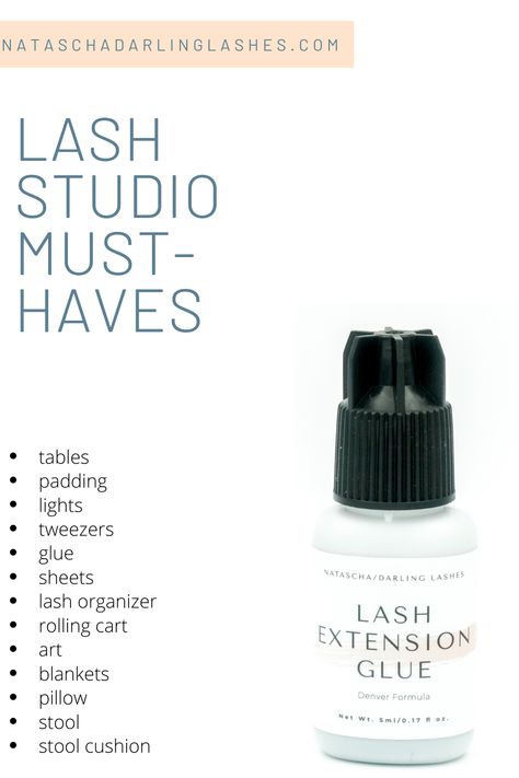 Esthetics Organization, Lash Room Must Haves, Lash Studio Must Haves, Lash Tech Schedule, Eyelash Studio Decor, Lash Tech Business Names, Eyelash Content, Lash Organization Ideas, At Home Lash Studio