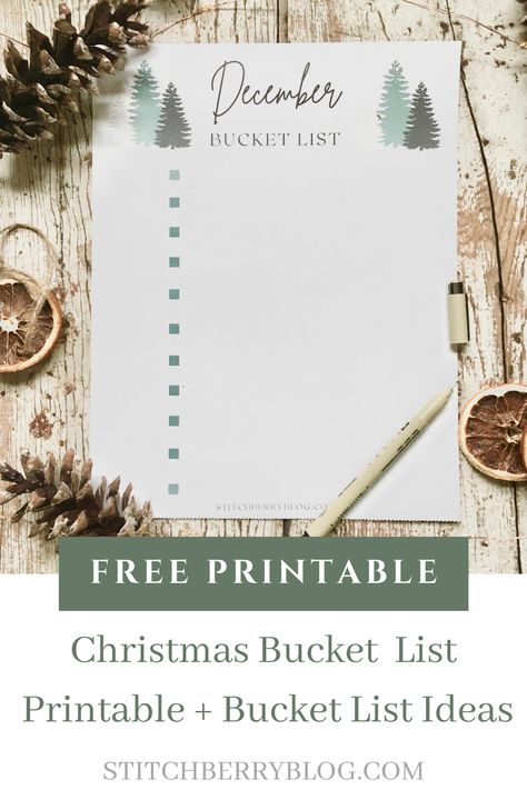 Today I am sharing with you my December bucket list as well as a free printable so that you can make your own bucket list! This is the perfect way to spend the perfect Christmas season! Christmas Bucket List Printable, Free Printable Bucket List, Printable Bucket List, Family Printables, Christmas Bucket List, Bucket List Family, Happy December, Free Christmas Printables, Perfect Christmas