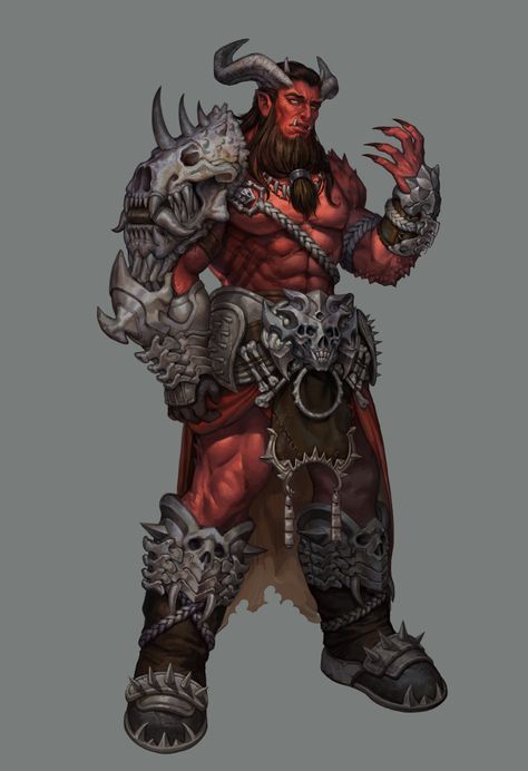 Demon Orc, Orc Armor, Bone Armor, Orc Warrior, Fantasy Collection, Fantasy Races, Dungeons And Dragons Homebrew, Dark Horse Comics, Fantasy Armor