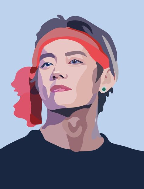 Drawing Bts, Taehyung's Art, Diy Bts, Pop Art Artists, Wpap Art, Band Group, Fine Art Landscape Photography, Bts Art, Pop Art Portraits