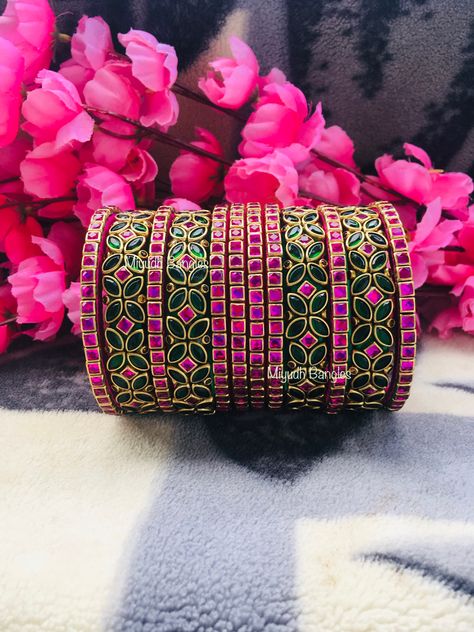 Call or WhatsApp to +91 8344464922 for customised silk thread, Kundan Bangles and Hair clips 👍😊 Search ‘Miyudh Bangles’ on Instagram and DM for ur orders. We shipping worldwide😊 3d Silk Thread Bangles, Silk Thread Kundan Bangles Design, 3d Kundan Silk Thread Bangles, Kundan Thread Bangles, Silk Thread Kundan Bangles, Thread Bangles Design Bridal, Silk Thread Bangles Design Kundan, Kundan Bangles Design, 3d Bangles