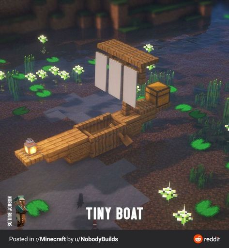 Lil Boat, Tiny Boat, Minecraft Images, Bangunan Minecraft, Minecraft Farm, Minecraft Cottage, Cool Minecraft Creations, Minecraft Castle, Minecraft Room