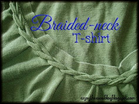 T Shirt Remake, Braided T Shirts, Umgestaltete Shirts, Cut Hoodies, Altered T Shirts, Shirt Transformation, Shirt Makeover, Sewing Pockets, Cut Up Shirts