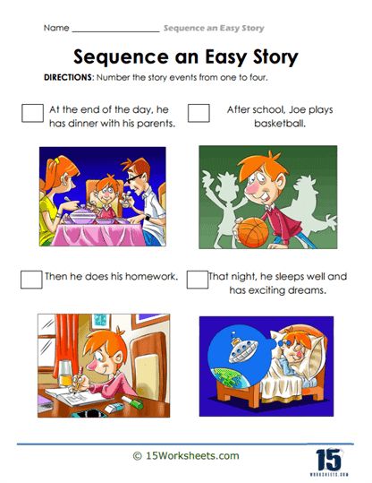 Middle School Worksheets, Sequence Of Events Worksheets, Story Sequencing Worksheets, Sequencing Worksheets, Holiday Science, Kindergarten Social Studies, Story Sequencing, Sequence Of Events, 2nd Grade Worksheets