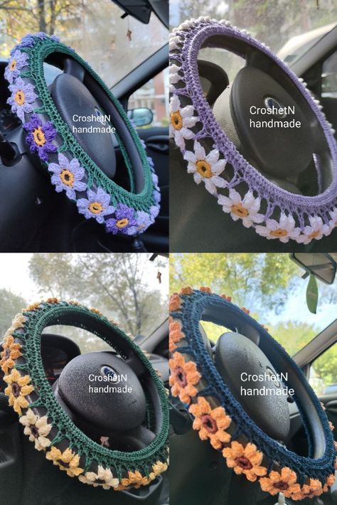 Crochet Car, Mode Crochet, Pola Amigurumi, Crochet Business, Crochet Design Pattern, Beginner Crochet Projects, Cute Car Accessories, Crochet Fashion Patterns, Fun Crochet Projects