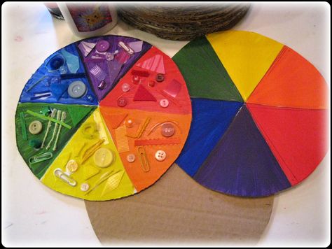 3d Color Wheel Projects, 3d Color Wheel, Diy Color Wheel, Color Wheel Design, Color Wheel Art Projects, Color Wheel Projects, Color Wheel Art, Art Education Projects, Art Kits For Kids