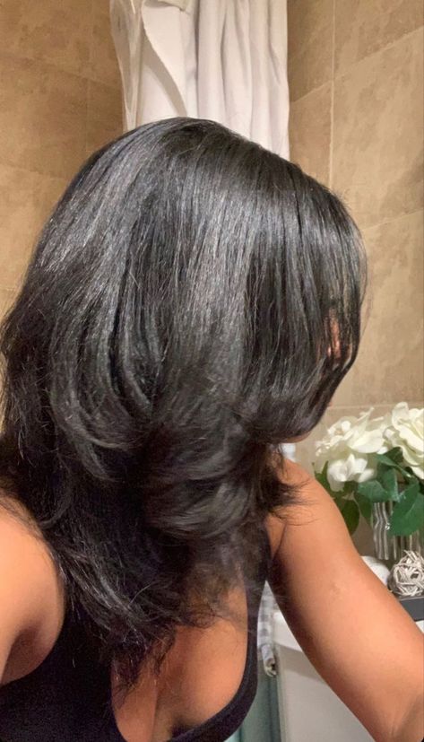 Silk Press Hair, Pressed Natural Hair, Silk Press Natural Hair, Twisted Hair, Trendy Hairstyle, Blowout Hair, Flat Iron Hair Styles, Silk Press, Hairstyle Inspo