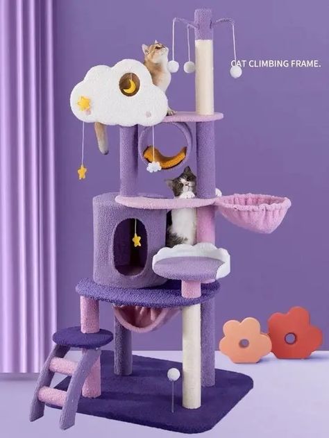 Cat Tree Designs, Electric Logo, Katt Grejer, Cat Climbing Tree, Cat Tree House, Cat Climbing Frame, Tree Cat, Cat Ball, Climbing Frame