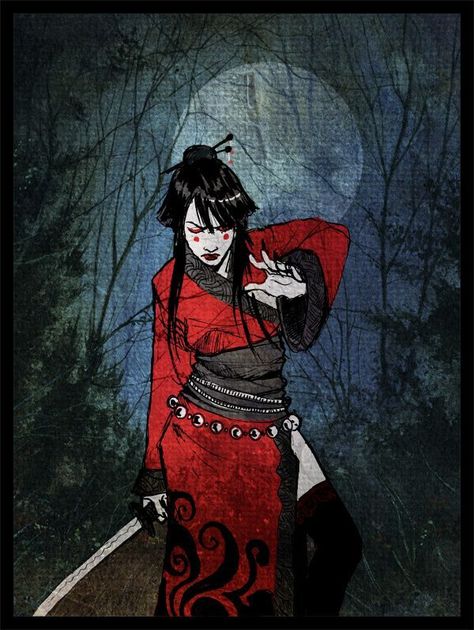 Samurai Female, Samurai Woman, Onna Bugeisha, Female Samurai, Fu Dog, Ninja Girl, Samurai Artwork, Woman Photo, Shadow Warrior