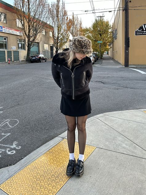 #leopardhat #leopard #fuzzyhat #winteroutfit #docmartensstyle #loafers Doc Marten Tassel Loafers Outfit, How To Style Doc Martens Loafers, Doc Marten Adrian Loafer Outfit Women, Loafer Doc Martens Outfit, Dr Marten Loafers Women Outfit, Doc Marten Loafers Women Outfit, Dr Marten Loafers Outfit, Doc Martens Loafers Outfit, Doc Marten Loafers Outfit