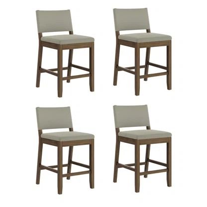 Nathan James | Wayfair Farmhouse Bar Stools, Nathan James, Modern Counter Stools, Modern Farmhouse Home, Stools For Kitchen Island, Bar Stools With Backs, Counter Height Chairs, Backless Bar Stools, Stools With Backs