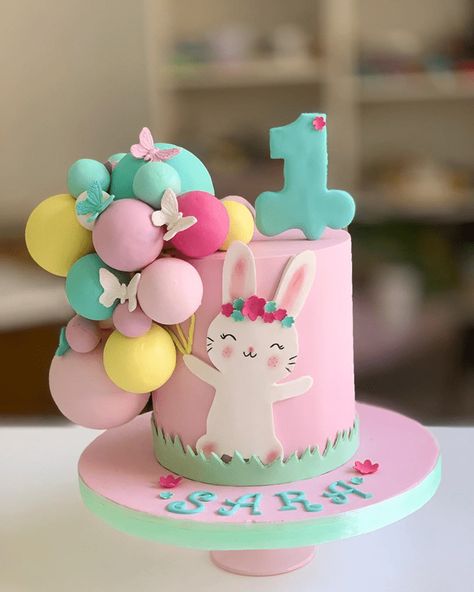 50 Bunny Cake Design Images (Cake Gateau Ideas) - 2020 Easter Bunny Birthday Cake, Bunny Birthday Cakes Girl, Bunny Cakes Birthday Kids, Bunny Cake Design, Bunny Rabbit Cake, Cake Design Images, Bunny Birthday Cake, Rabbit Cake, 16 Birthday Cake