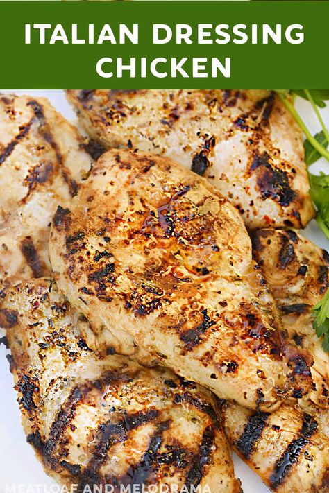 Chicken Breast Recipes Italian, Oven Grilled Chicken Breast, Italian Dressing Marinated Chicken, Baked Marinated Chicken Breast, Italian Dressing Chicken Marinade, Make Italian Dressing, Marinated Chicken Breast Recipes, Italian Chicken Breast Recipes, Italian Marinade For Chicken