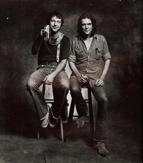 Jerry Jeff Walker and Guy Clark Jerry Jeff Walker, Guy Clark, Townes Van Zandt, Strange Days, Americana Music, Cripple Creek, Outlaw Country, Cool Books, Music People