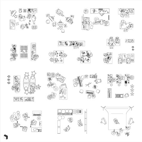 Workshop Plan Architecture, People Top View, Sculpture Workshop, Workshop Architecture, Cooking Workshop, Workshop Plans, Dance Workshop, Autocad Blocks, Artist Workshop