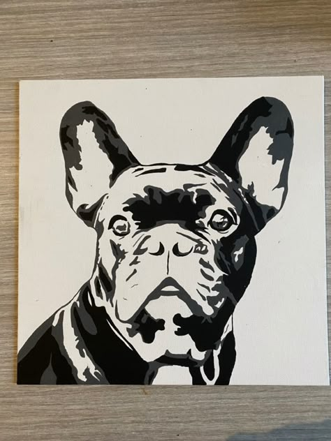 Painting french bulldog Frenchie Painting, Dog Sketching, French Bulldog Drawing, French Bulldog Painting, Dog Themed Birthday, Dog Themed Birthday Party, Black French Bulldogs, French Bulldog Art, French Dogs