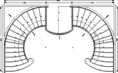 CS-20.gif (400×248) Curved Grand Staircase, Grand Staircase Design, Stairs Plan, Circle Stairs, Stairs Floor Plan, Staircase Construction, Stair Layout, Curved Stairs, Round Stairs