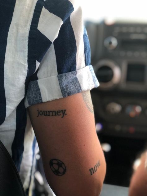 Tattoo Football Ideas, Small Football Tattoo, Football Tattoo Ideas, Soccer Tattoos, Football Tattoo, Theme Tattoo, Text Tattoo, Football Themes, Small Tattoos