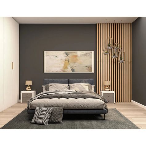 Porpora 4.8" x 94.5" Shiplap Wall Paneling | Wayfair Shiplap Wall, Wall Panels Bedroom, Wood Slat Wall, Wall Panel Design, Bedroom Panel, Acoustic Wall, Decorative Wall Panels, Design Del Prodotto, Wood Panel Walls