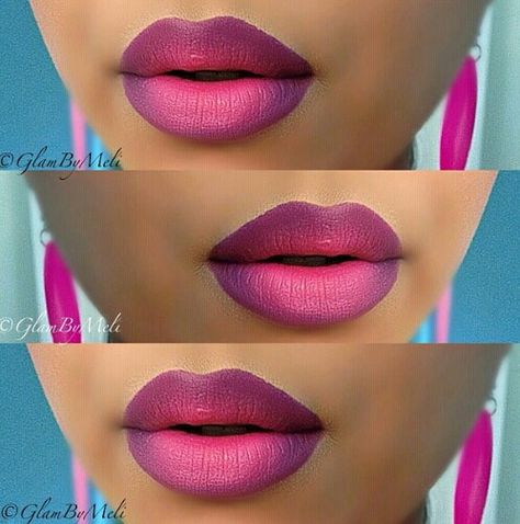 American Makeup, African American Makeup, Best Wedding Makeup, Ombre Lips, Lip Art, Beautiful Lips, Makeup Face, Love Makeup, Beauty Bar