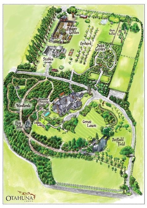 Otahuna Lodge | Luxury Lodge Christchurch New Zealand Estate Grounds Layout, Farm Estate Layout, Ranch Layout Ideas, Large Property Layout, Big Farm Layout, Family Farm Layout, Estate Layout Plan, 20 Acres Layout, Large Homestead Layout