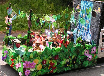 Whitehaven Carnival 2006 - floats Safari Theme Parade Float, Jungle Theme Homecoming Float, Garden Parade Float Ideas, Jungle Theme Float, Fairy Tale Parade Float Ideas, Jungle Theme Parade Float, Jungle Parade Float Ideas, Carnival Float Ideas, Mardi Gras Float Ideas For Parade